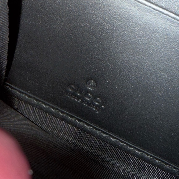 Gucci Black Embossed Leather Wallet - Picture 4 of 6